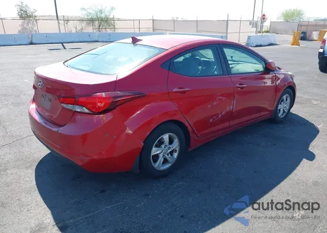 2015 Hyundai Elantra Se from USA, damaged, VIN KMHDH4AE7FU449748